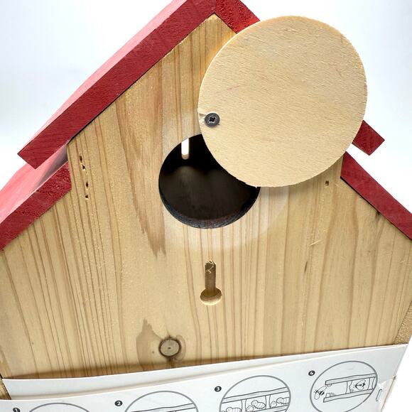 Mason Bee Barn House Butterfly Shelter 14.5” Native Pollinator Garden Wood Cabin - Picture 11 of 11